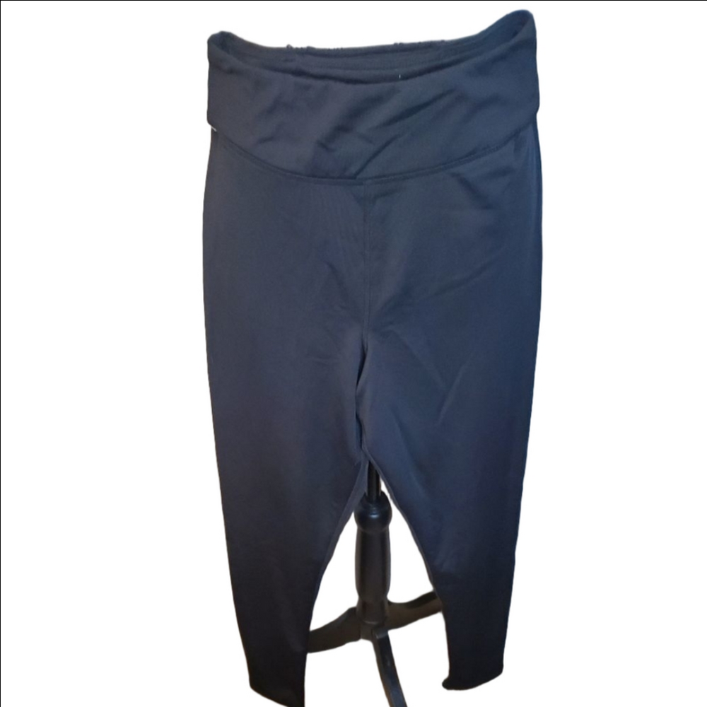 Climate Right Black Yoga Pants Wide Waistband Size Small